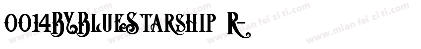 0014BYBlueStarship R字体转换